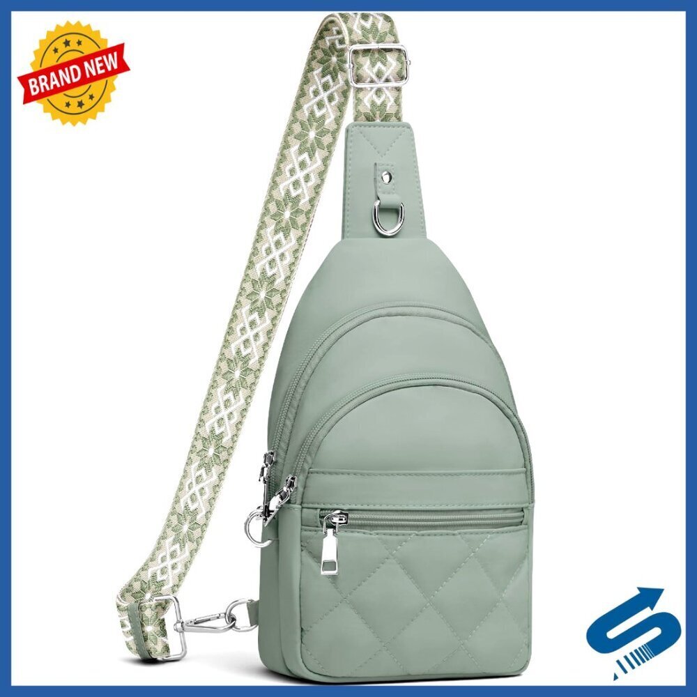 Anti-Theft RFID Crossbody Bag Nylon Sling Purse Travel Hiking Sports Puffy